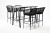 "Рио" барный комплект на 4 персоны, стол HPL "серый гранит", цвет темно-серый "Рио" барный комплект на 4 персоны, стол HPL "серый гранит", цвет темно-серый